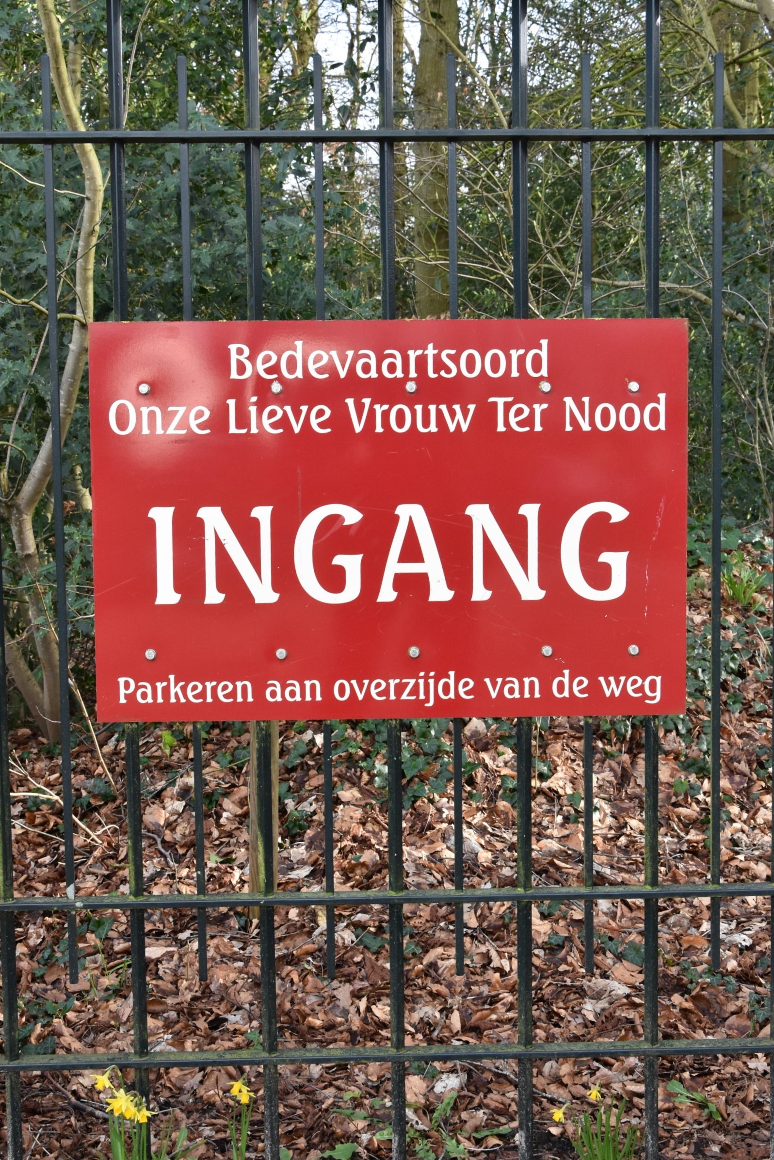 Sluitingstijd Heiligdom 1 april